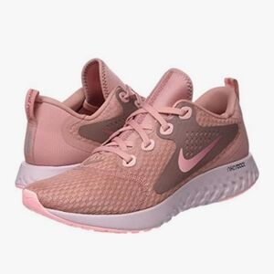 NIKE Legend React Running Sneakers in Rust Pink/Smokey Mauve - Women's Size 5